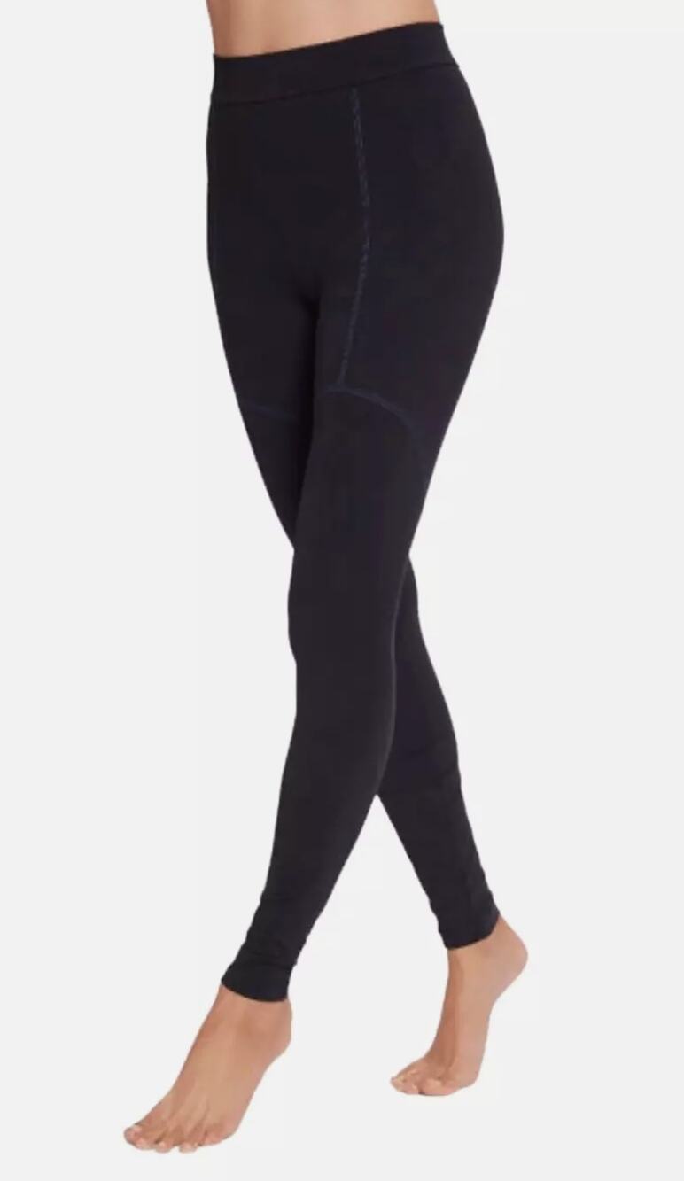 Wolford Tori High Rise Black Leggings Womens XS Blue Athletic